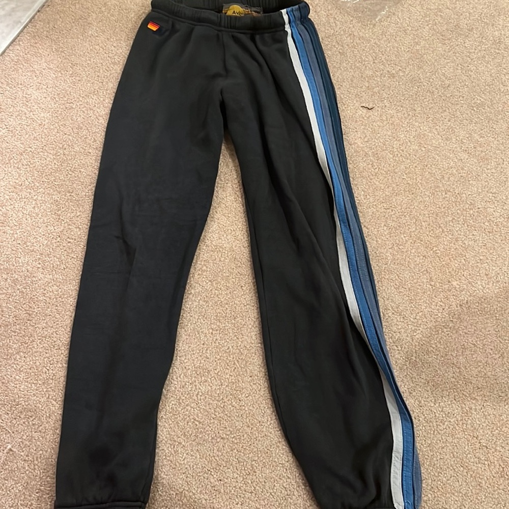 aviator nation 5 stripe sweatpants